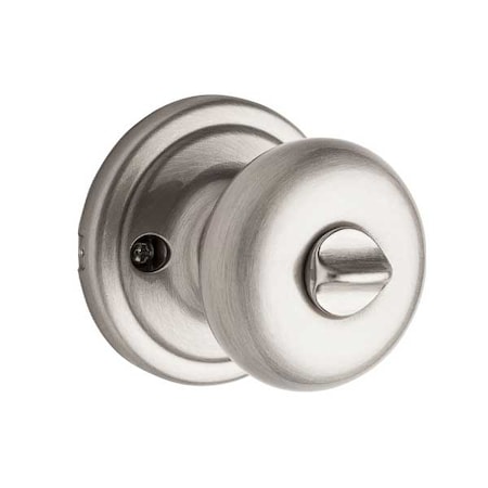Kwikset Kwikset: Hancock Entry Door Knob with Round Rose Satin Nickel / with SmartKey Technology KWS-740H-RDT-SMT-15